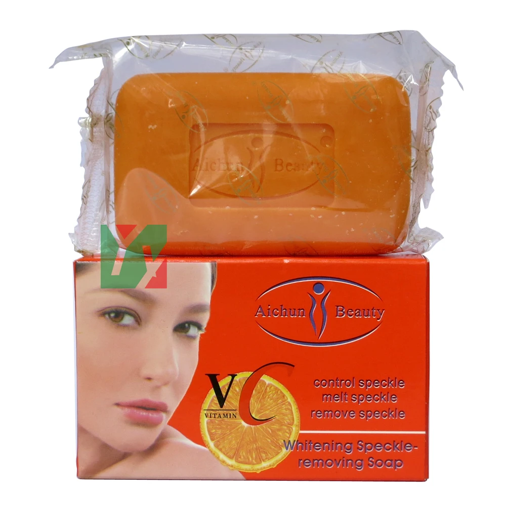 VC anti freckle face soap whitening soap 100g/pcs body whitening soap
