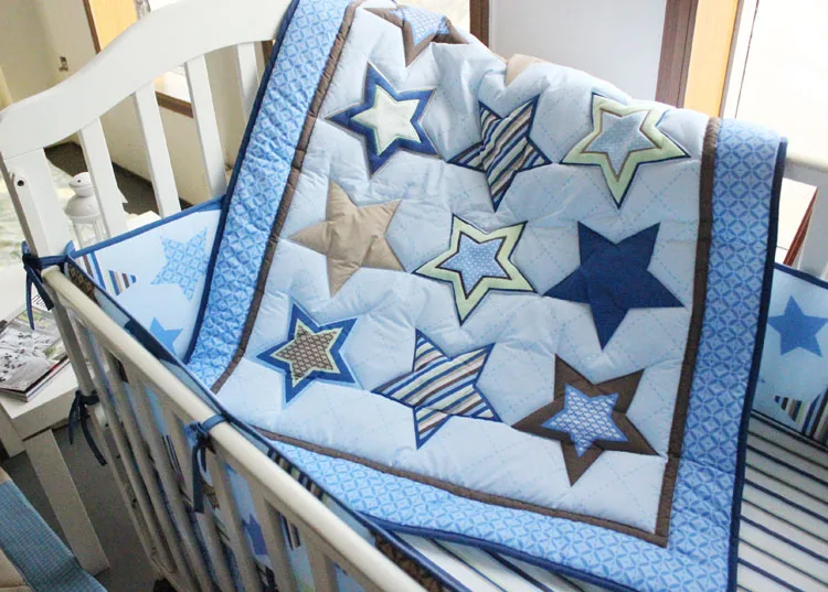 blue star cot bedding