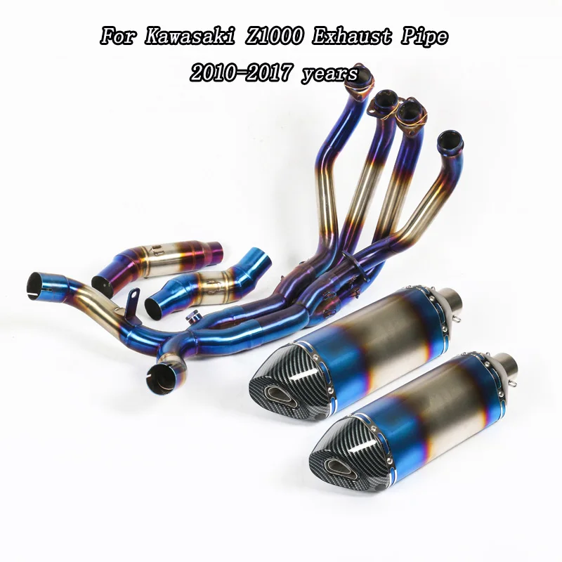 

Z1000 10-17 Motorcycle Exhaust Muffler Pipe Modified For Kawasaki Z1000 2010-2017 Stainess Steel Front Pipe Tube Full System