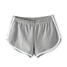 Сексуальные женские для фитнеса спортивные шорты с эластичной резинкой на талии для бега в спортзале Йога дышащие хлопковые короткие штаны YS-BUY