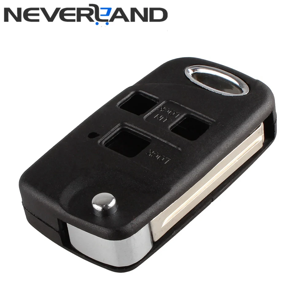 

Hot Replacement Folding Remote Car Key Flip Uncut Blank Car Key Shell for Lexus Es Rx Lx Gs Car Key Case Fob Cover D20