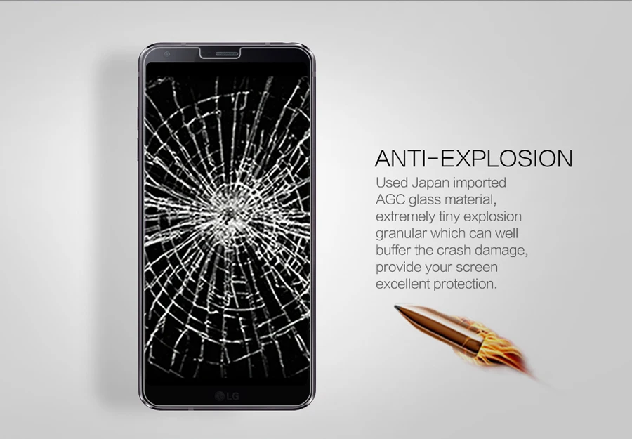 Nillkin Закаленное стекло пленка для LG G6 5,7 дюймов Amazing H+ Pro H Nano анти-взрыв 9H жесткий защитный экран протектор