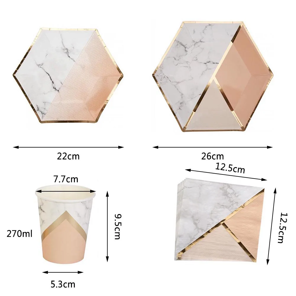 Золотая розовая мята зеленая мраморная текстура бумага одноразовая посуда вечерние декоративная ткань бумажная посуда тарелки салфетки для стаканчиков