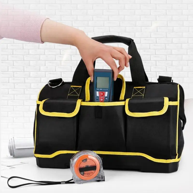 

Multi Funtional Tool Bag Waterproof Hardware Tool Bags Large Double-layer Capacity Oxford Cloth Electrician Toolkit Handbags