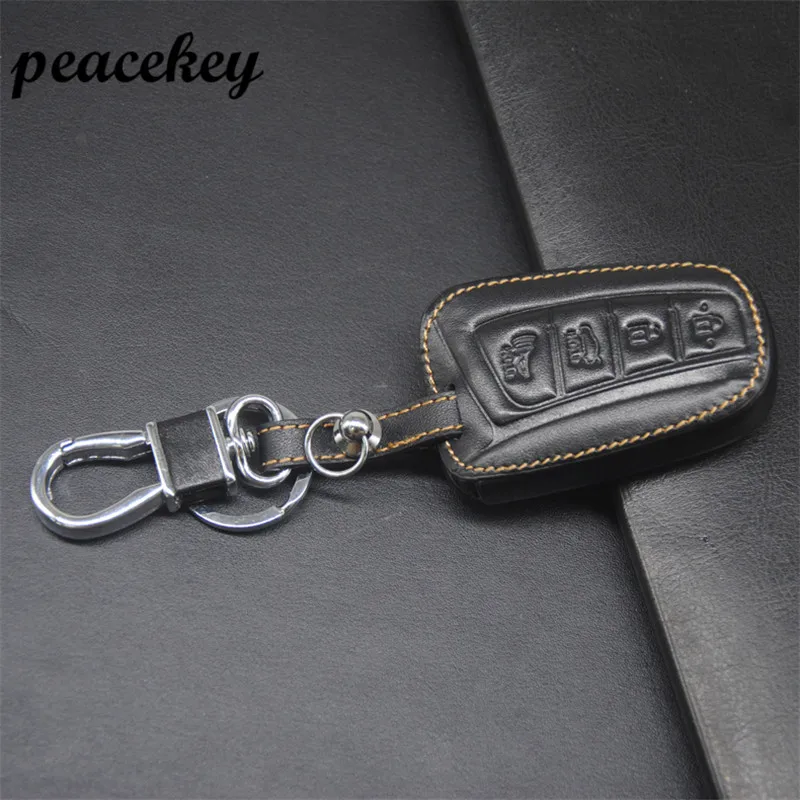 Кожаный чехол для Hyundai Santa Fe Tucson IX45 Genesis Equus 4 кнопки дистанционного управления|car key
