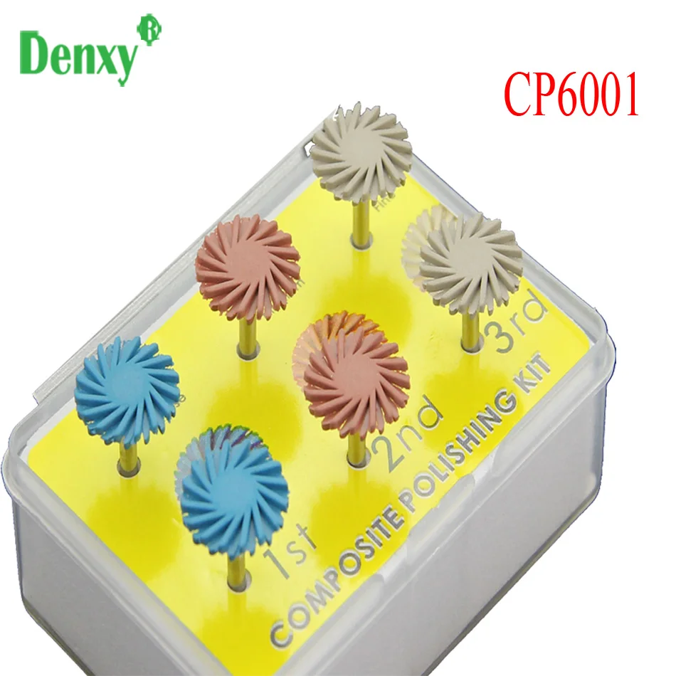 Denxy CP6001 стоматологический алмазный Бур Цирконий/все-Керамика/Z-max Plilshing RA набор для полировки грубой средней Чистоты Стоматологическая Ортодонтическая