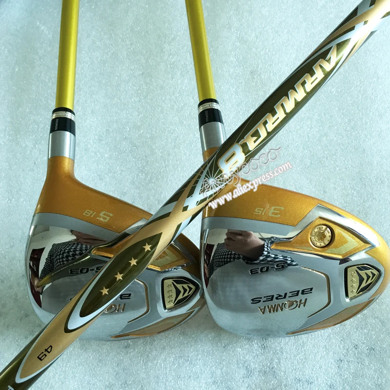 New Golf Clubs HONMA S-03 4Star Golf Fairway Woods set 3/15 5/18 Graphite Golf shaft  R or S flex Golf  headcover Free shipping