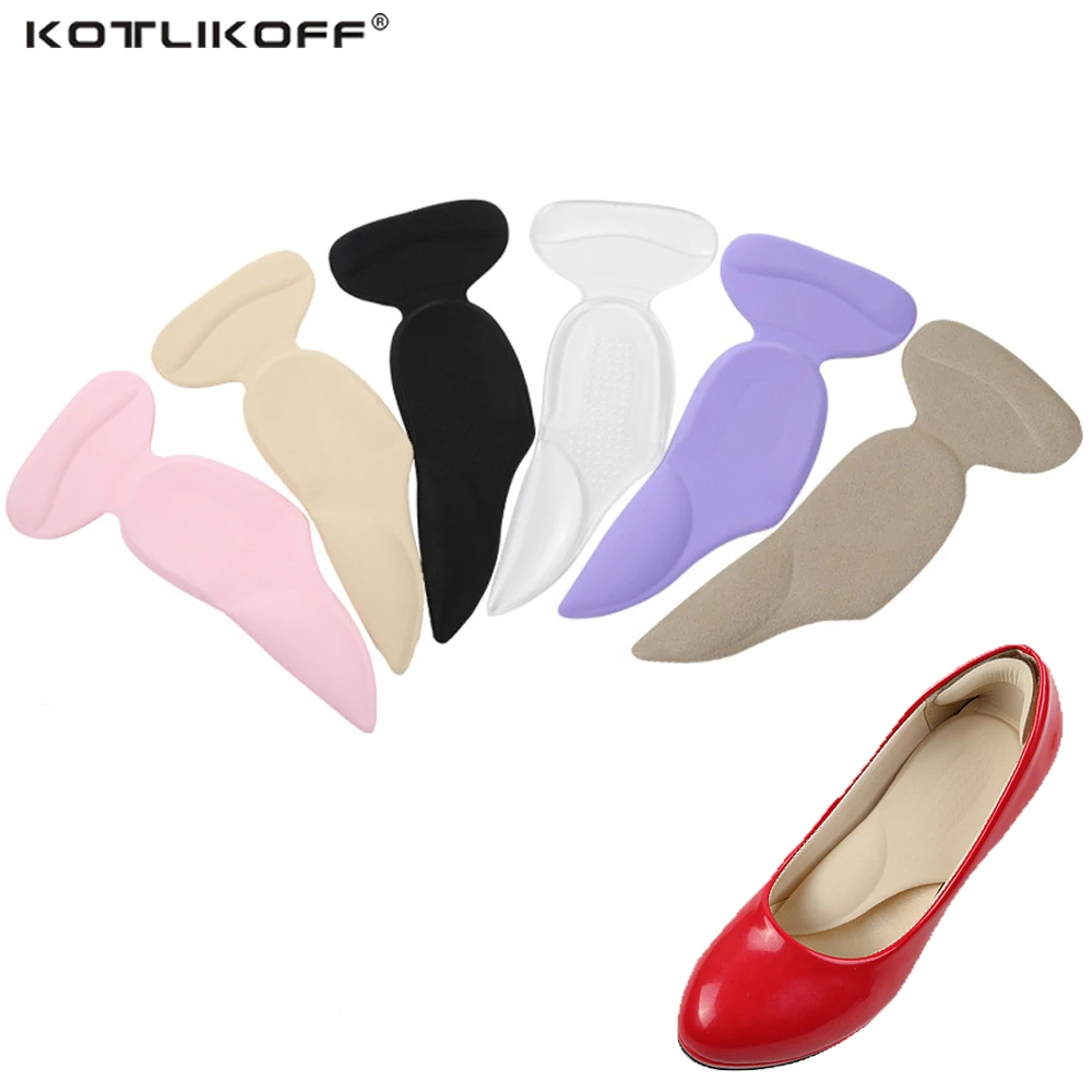 

2 Pair Arch Support invisible silica gel insoles 3 in 1 Multi-color insert insole Non-slip heels relief the pain Foot Care