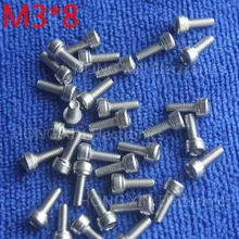 M3*8 1pcs Cylinder head inner hexagon screw 304 Stainless steel 8mm screw socket head screws inner hexagonal head bolt Brand new M3*8 1pcs Cylinder head inner hexagon screw 304 Stainless steel 8mm screw socket head screws inner hexagonal head bolt Brand new