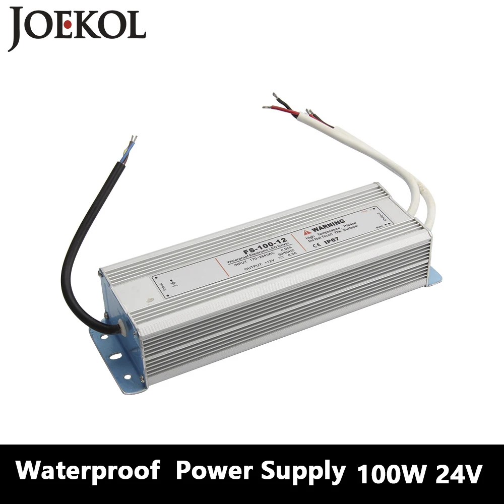 

Led Driver Transformer Waterproof Switching Power Supply Adapter,,AC170-260V To DC24V 100W Waterproof Outdoor IP67 Led Strip