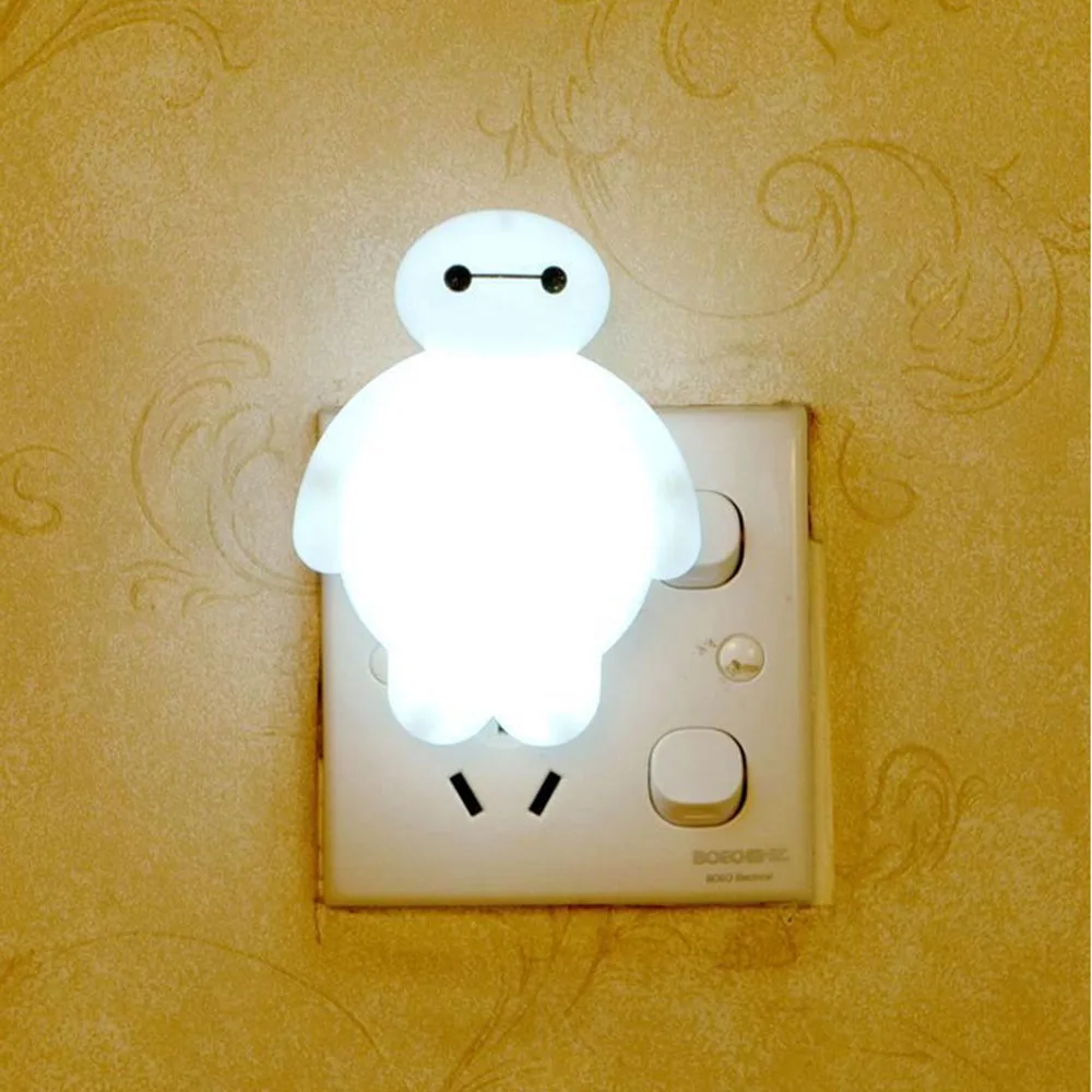 Мультяшный светильник светодиодный ночник с датчиком luminaria 110 В 220 вилка