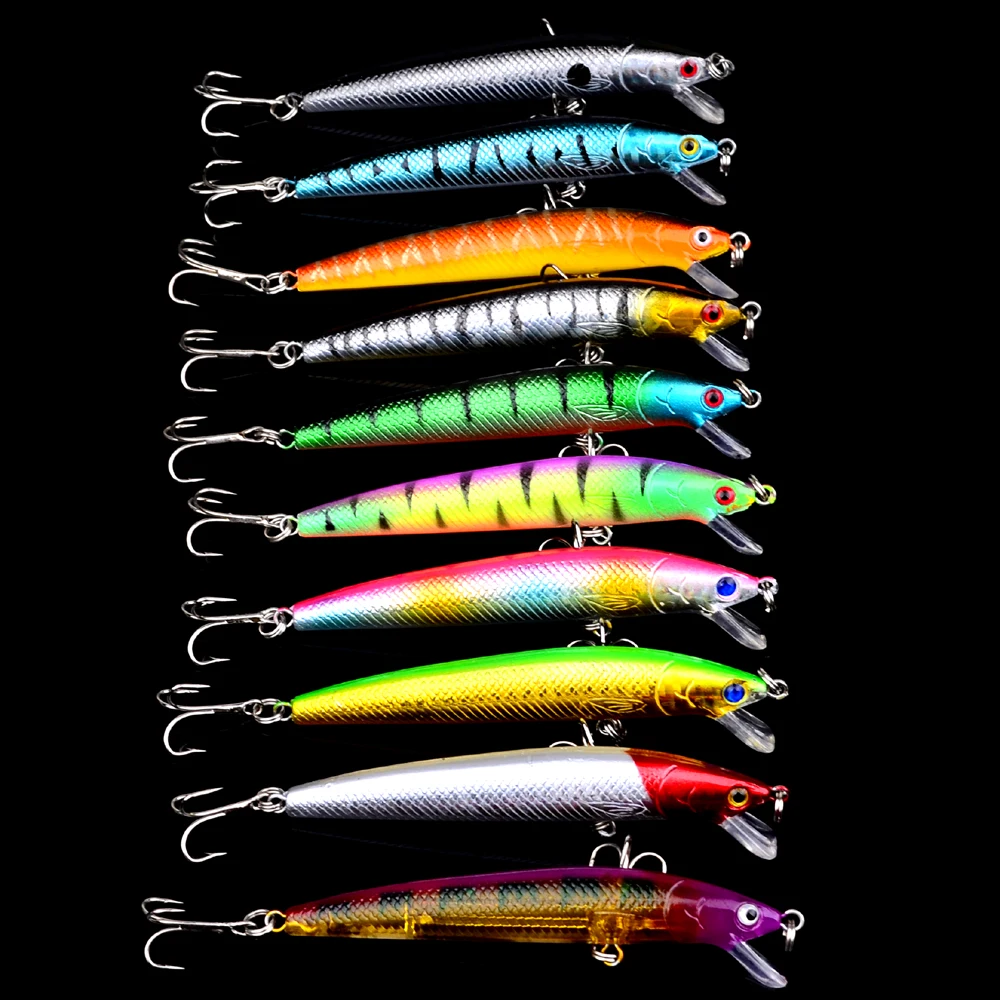 New fishing lure 10color Minnow Lure 9.5CM/8.5G fishing bait 10pcs/lot
