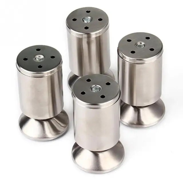 4pcs Pack Stainless Steel Modern Sofa Legs Furniture Adjule Feet 4pcs Pack Stainless Steel Modern Sofa Legs Furniture Adjule Feet Height Kitchen Leg Silver