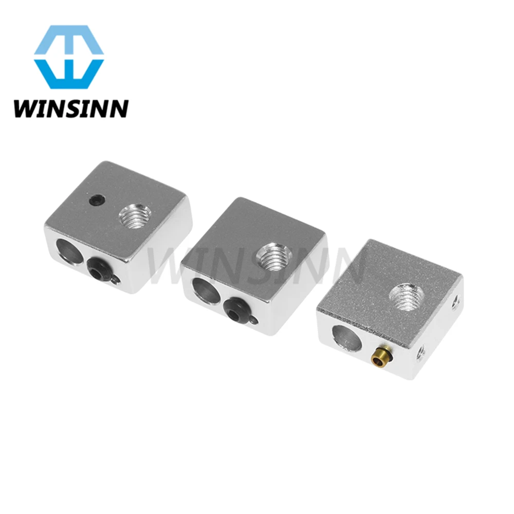 MK7 MK8 سخان كتلة ترقية الحرارة كتلة Makerbot الألومنيوم ل 3D طابعة الطارد Hotend RepRap بودين 20x20 x 10mm MK7 MK8 سخان كتلة ترقية الحرارة كتلة Makerbot الألومنيوم ل 3D طابعة الطارد Hotend RepRap بودين 20x20 x 10mm