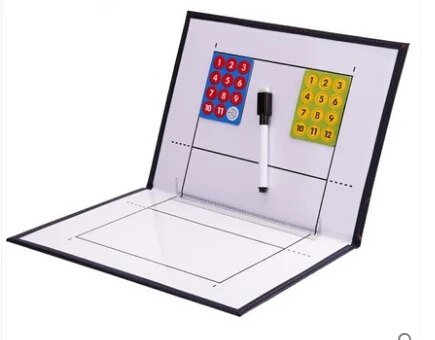 

Volleyball coach board folding Tactical Board with pen Coach Plate volleyball Coaching book set equipment Wholesale