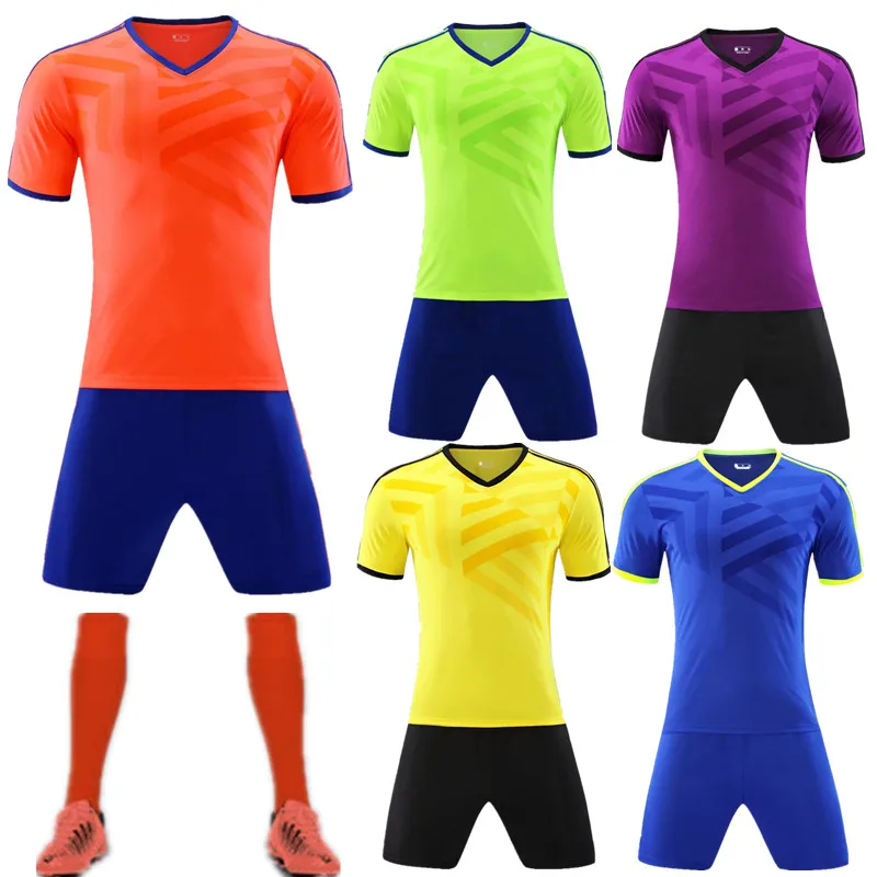 

Kids And adults Soccer Jerseys survetement soccer men adult soccer child training uniforms maillot de foot Jersey shorts QD013