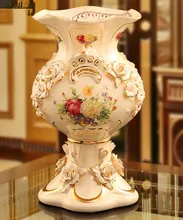 Fashion vase ceramic crafts living room decorative vase embossed vase