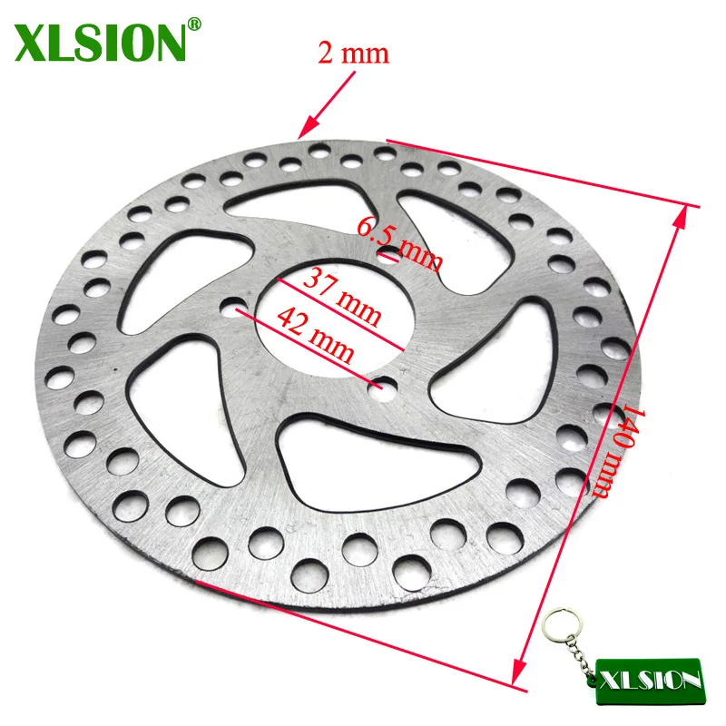 

XLSION Brake Disc Rotor 37mm 140mm For 2 Stroke 47cc 49cc Gas Electric Scooter Pocket Bike Mini Dirt Kids ATV Quad 4 Wheeler