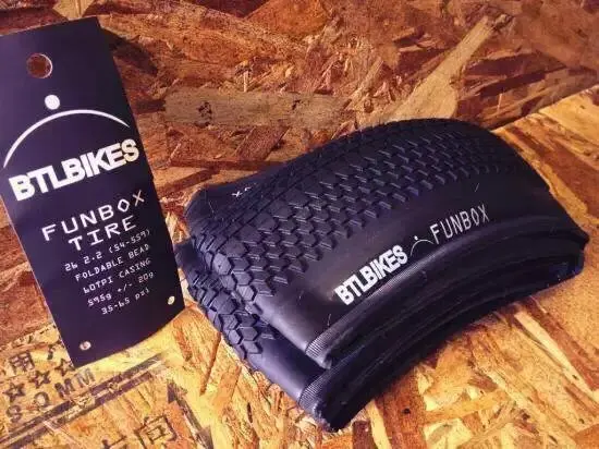 

BTLBIKES FUNBOX 26x2.2 615g dirt-jump MTB folding tires( the price is one piece)