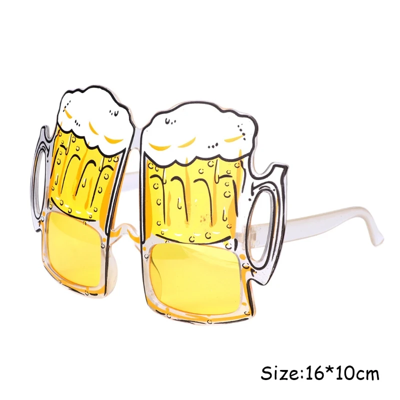 Funny Hawaii Novelty Beer Sunglasses Glasses Fancy Dress Party Christmas Decor Night Stag Party Favors Carnival Party Decoration