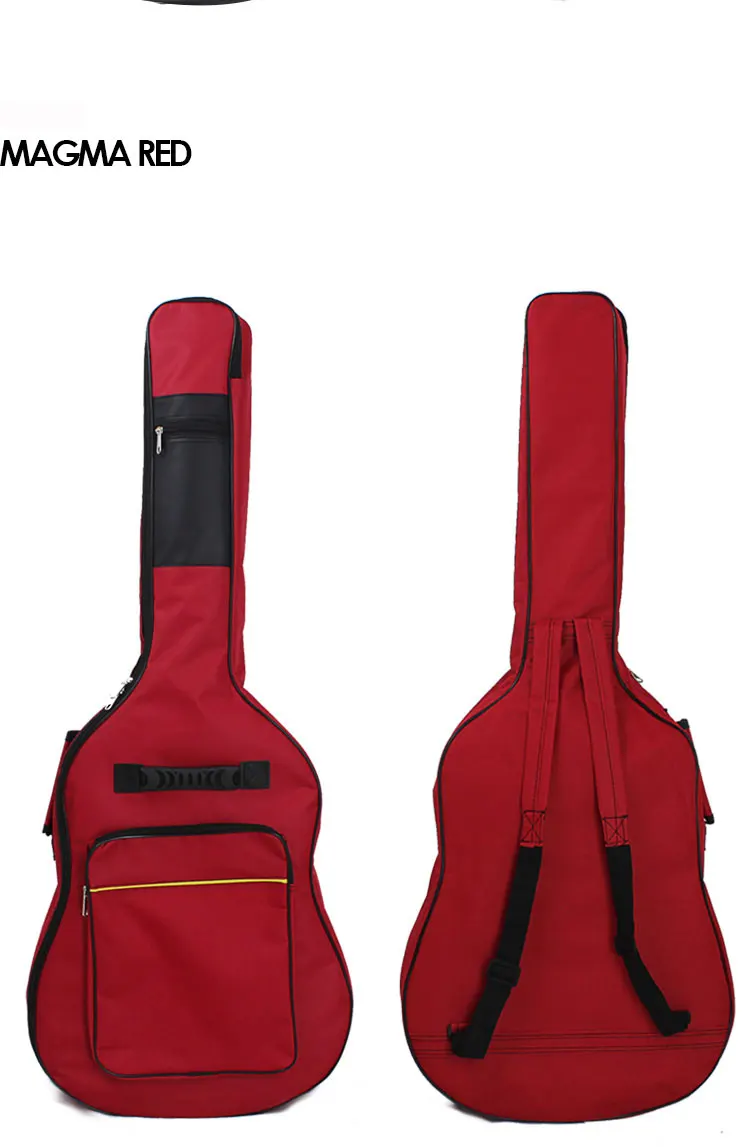 Гитарная посылка 40 41 дюймов мягкая балерина Акустическая гитара рюкзак черный цвет пользовательские персонализированные студентов