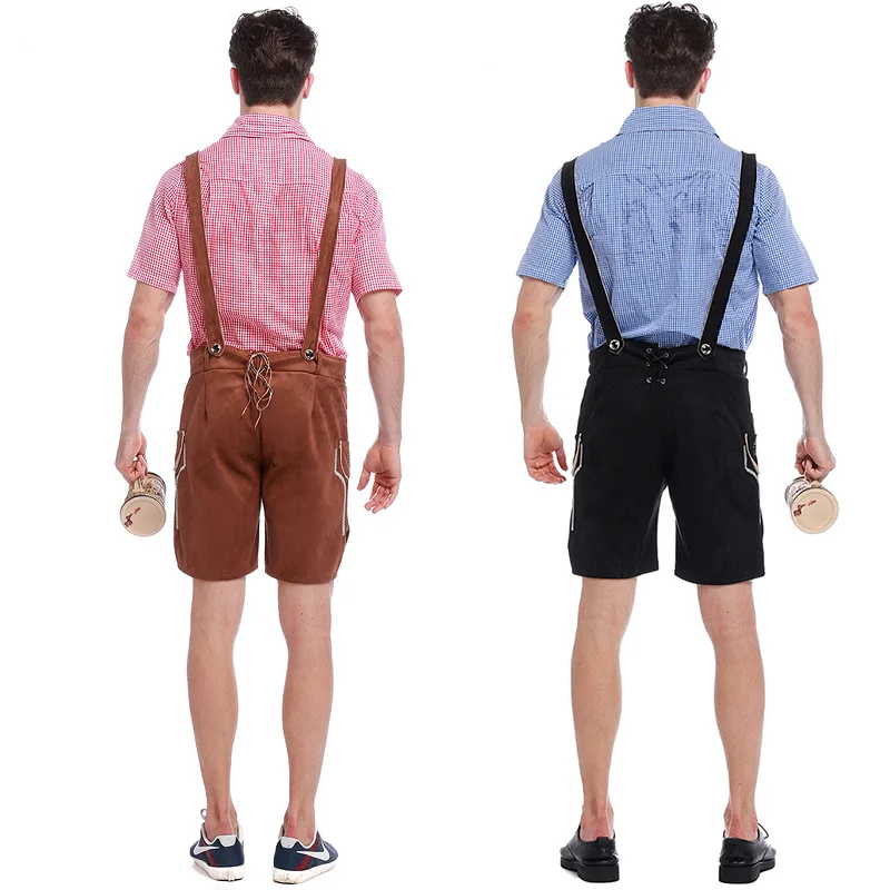 Немецкое Пиво окотоберфест баварский парень мужские Lederhosen взрослые костюмы на