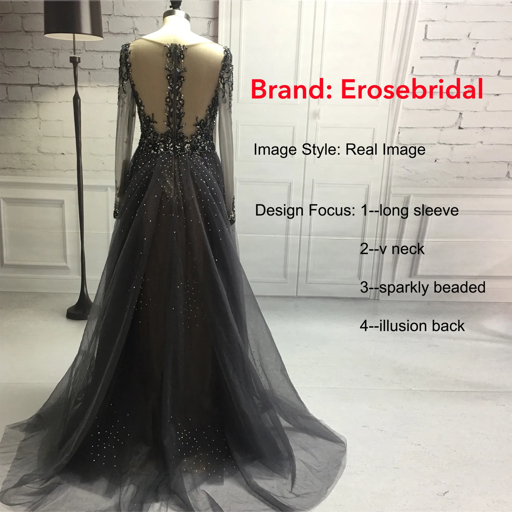 Erosebridal, с открытой спиной, темно-синее вечернее платье, длинное,, сексуальное, глубокий v-образный вырез, с коротким шлейфом, длинные, вечерние платья