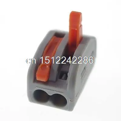 10 Cable Terminal Block Wire Spring Connector (2 Pin 32A Push Clamp Solderless) | Обустройство дома