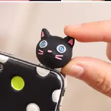 Медведь/ЦЫПЛЕНОК/поросенок/котенок прекрасный дизайн головы животного 3,5 мм Универсальный пылезащитный Разъем для наушников заглушка для порта гарнитуры крышка