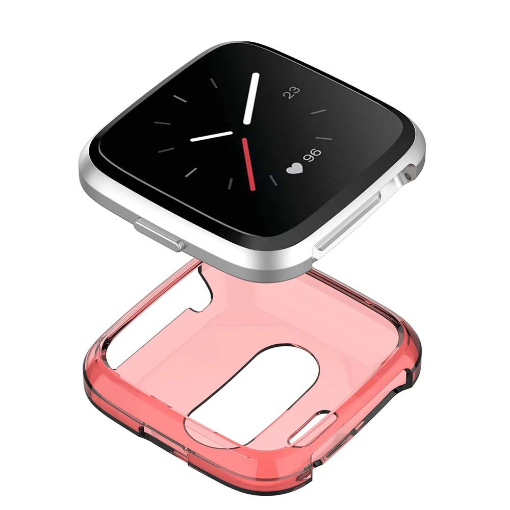 6 шт./упак. ТПУ чехол Чехол для Fitbit Versa Lite Смарт-часы замена защитная кожа Оболочка Чехол Защитная рамка Крышка