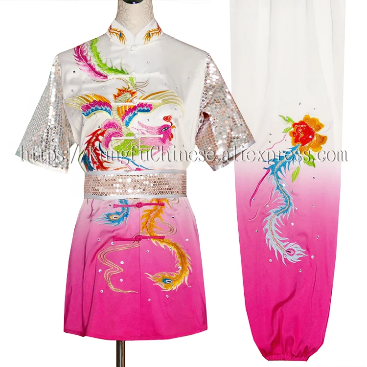 

New Chinese Wushu uniform Kungfu clothes Martial arts suit taolu garment Performing costume for men women adults kids boy girl