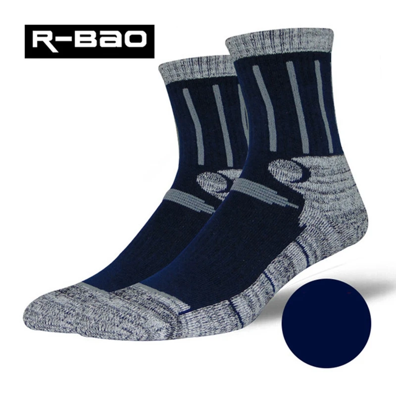 

R-BAO 2018 New Professional Outdoor Ski Fishing Terry Towel Sneakers Sock Breathable Thicken Cotton Climbing Running Sport Socks