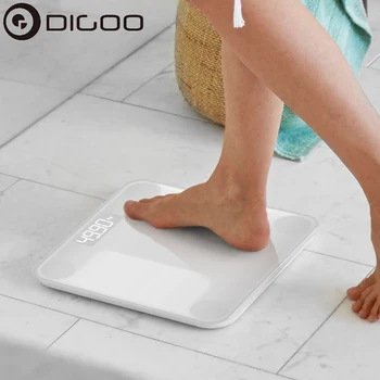 

DIGOO DG-B8045 Smart Body Fat Scales Electronic Weight Scales Glass LCD Display Body Weight Digital Scale Weight Monitoring