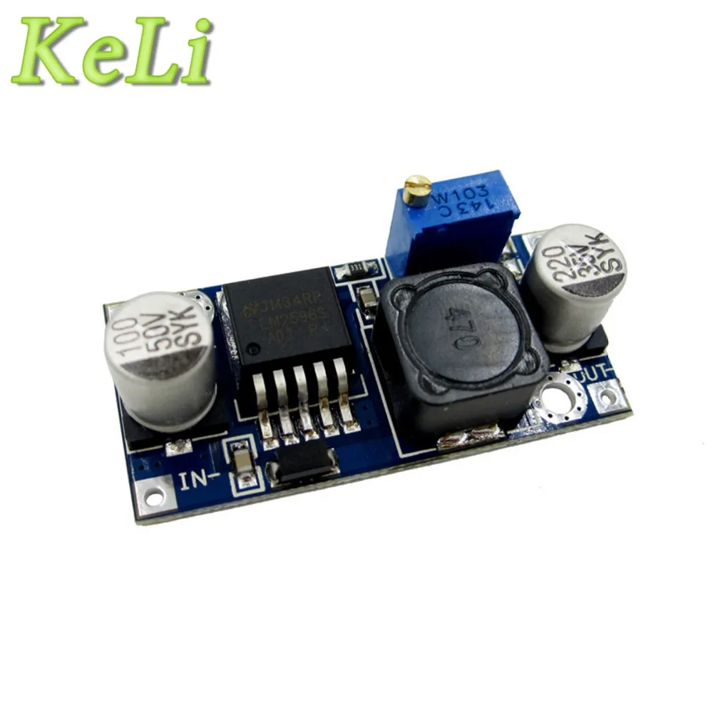 

20pcs/lot Power Converter Step Down Module LM2596 LM2596S DC-DC 1.5V-35V adjustable step down power Supply module Free Ship