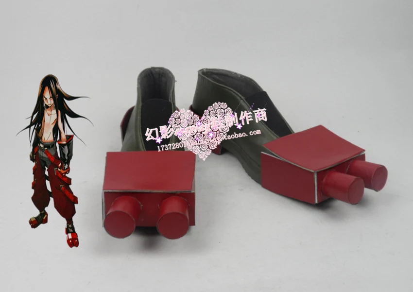 Сапоги для косплея Shaman King Zeke Hao Asakura изготовленные на заказ 681 | Тематическая