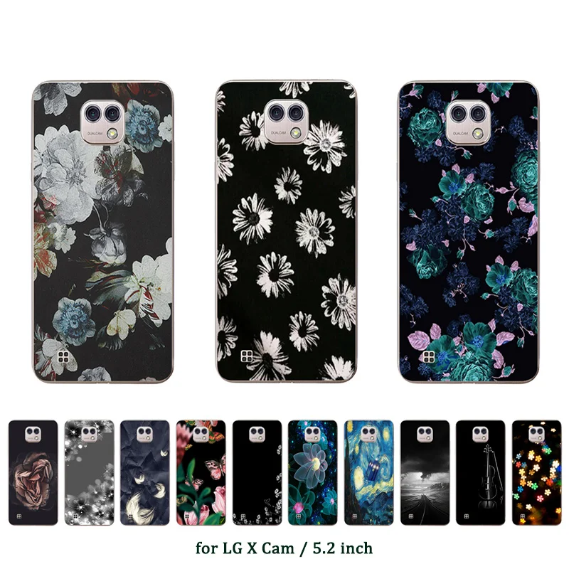 

For LG X Cam Case 5.2'' Cover Soft Silicone Fundas For LG K580 K580DS Multicolor Printed For K580 K580DS 5.2'' Phone Cases