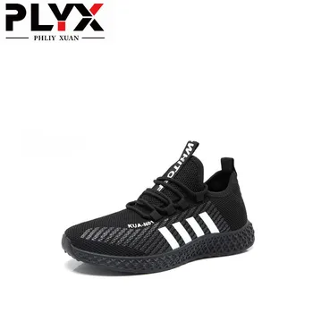 

PHLIY XUAN New Mesh Men Casual Shoes Lac-up Men Shoes Lightweight Comfortable Breathable Walking Sneakers Tenis Feminino Zapatos