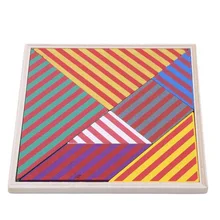 Деревянная детская головоломка Tangram красочные полосы игрушки образовательные головоломки для малышей игры