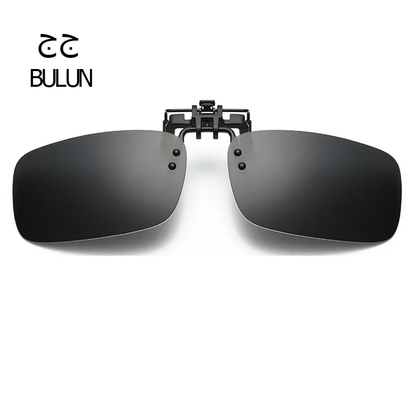 BULUN Square Polarized Clip On Sunglasses Women Men Oversized Sun