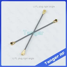 Tanger U. FL IPX IPEX RF U. заглушка-шлюз под прямым углом разъем 1,13 мм РФ косичка перемычка антенный кабель для Wi-Fi роутера 5 см 2 дюйма