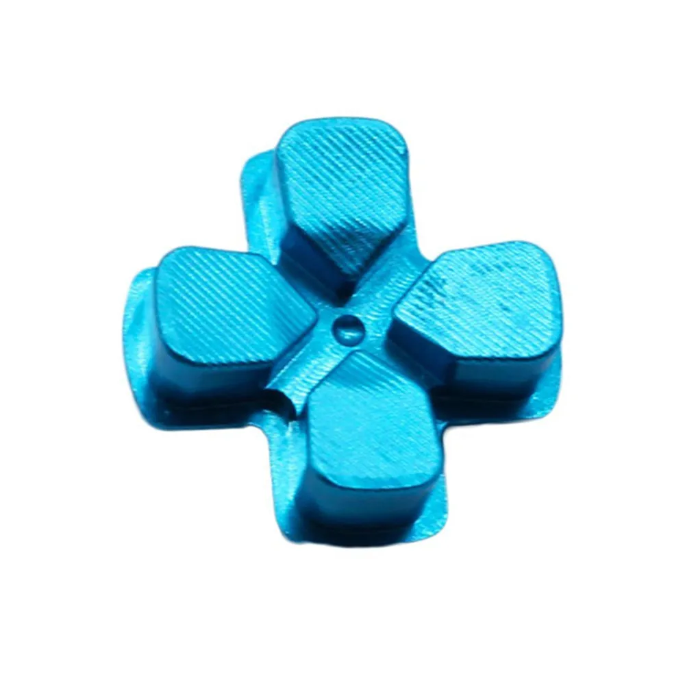 IVYUEEN для playstation 4 PS4 Pro тонкий контроллер синие алюминиевые аналоговые палочки+ металлический Dpad 9 мм пулевые кнопки комплект модов - Цвет: Dpad