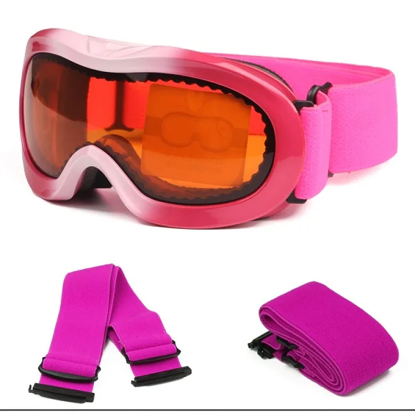 Children Ski Goggles Rainbow Coated Lens, Anti burst Anti fog Spherical