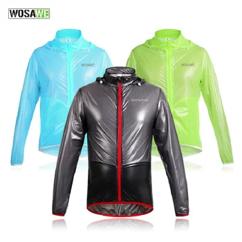 

WOSAWE New Cycling Raincoat Waterproof Bike Bicycle Reflective Jacket Cycle Long Rain Dust Wind Coat roupa ciclismo