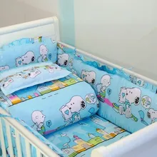 Промо-акция! 7 шт. детский бампер простыни кроватки постельное белье домашние детские наборы(бампер+ одеяло+ матрас+ подушка