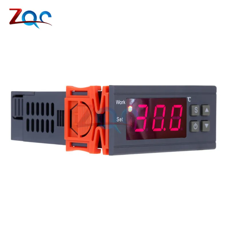 

MH1210W 90-250V 10A 220V Digital Temperature Thermostat Regulator Controller -50~110 Celsius Heating Cooling Control NTC Sensor