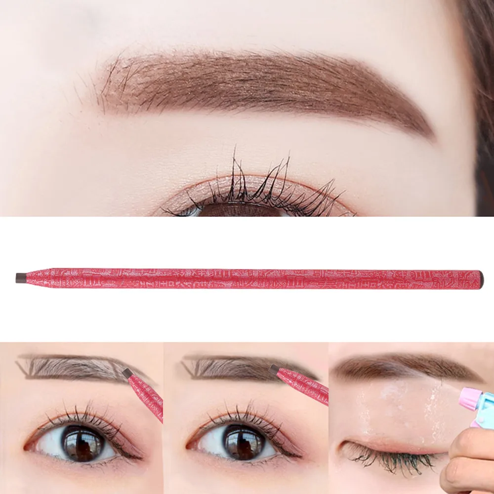 

2019 Fashion New Drawing Eyebrow Pen Embroidering Pen Waterproof Makeup Eyebrow Pen Makeup Tools