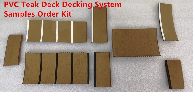 Boat Marine Yacht Synthetic Pvc Teak Deck Decking System Samples