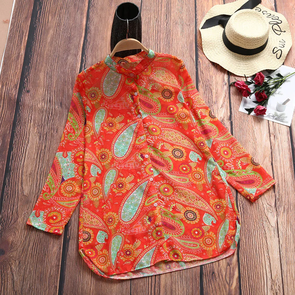 2021 Chiffon Printed Cover Up Button Retro Beach Dress Women Bohemia Bikini Swimwear Kaftan Beach Cover Ups Saida De Praia Pareo swim skirt cover up no brief