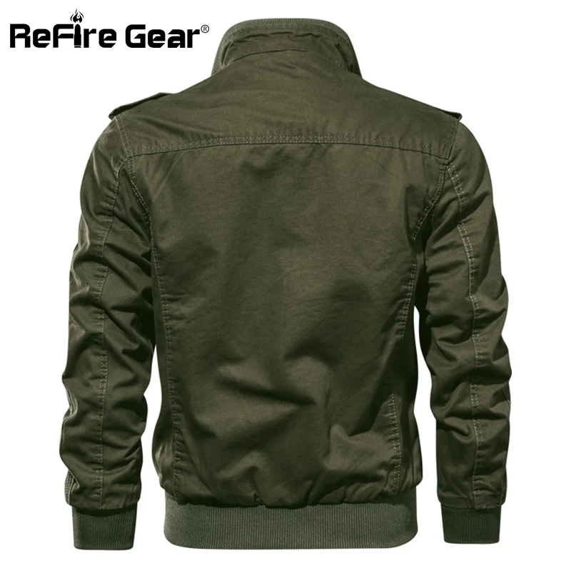 Мужская хлопковая куртка в стиле милитари ReFire Gear Повседневная тактическая США с