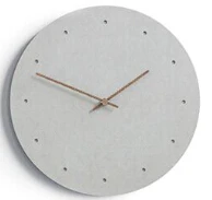 12 дюймов деревянные настенные часы простая в современном скандинавском стиле минималистские часы художественные европейские короткие деревянные настенные домашние декоративные часы бесшумные - Цвет: E